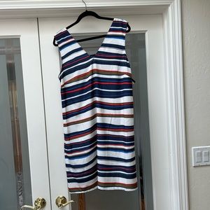 NWT Halogen sleeveless striped dress